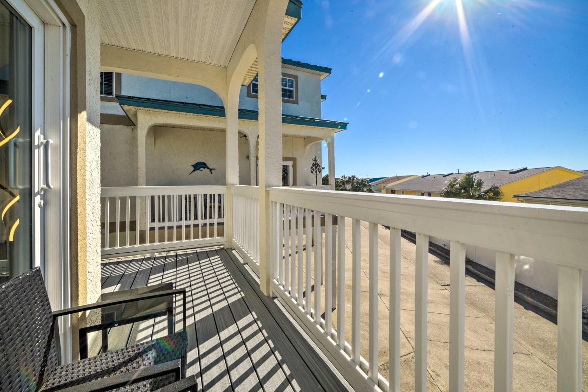 Sunny Pcb Home With Balcony Steps To The Beach! Panama City Beach Dış mekan fotoğraf