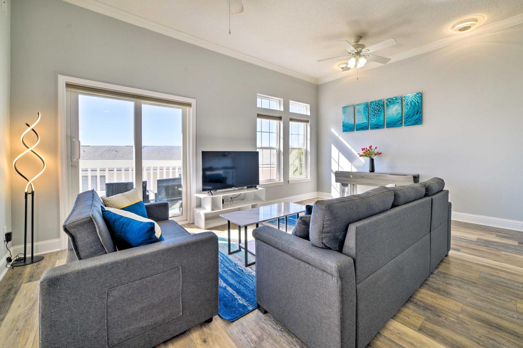 Sunny Pcb Home With Balcony Steps To The Beach! Panama City Beach Dış mekan fotoğraf